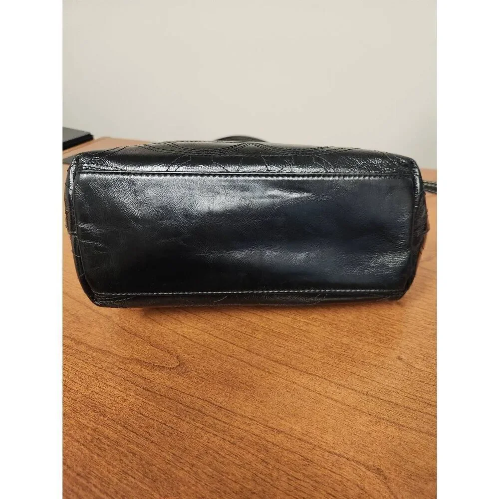 COACH 15142 Purse Black Patent Leather Shoulderbag
